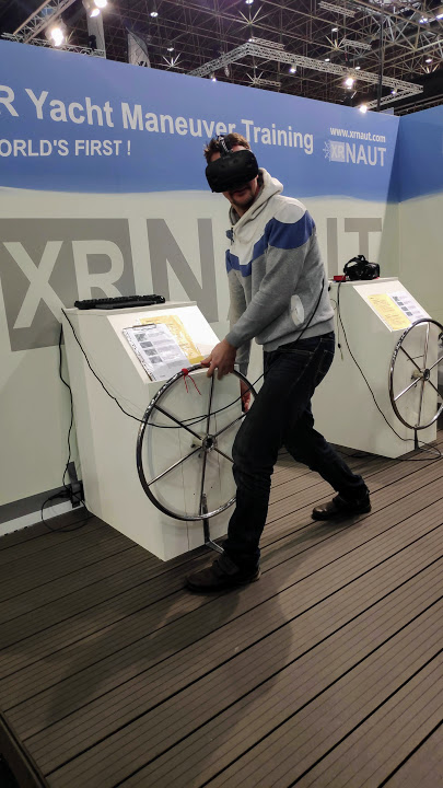 Korfu Segeln bei der Boot Düsseldorf virtuelles Manöver Trainung