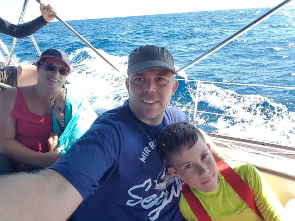 Korfu-Segeln Flottille 2022 Familie Döpp im Jahr 2019 in Korfu