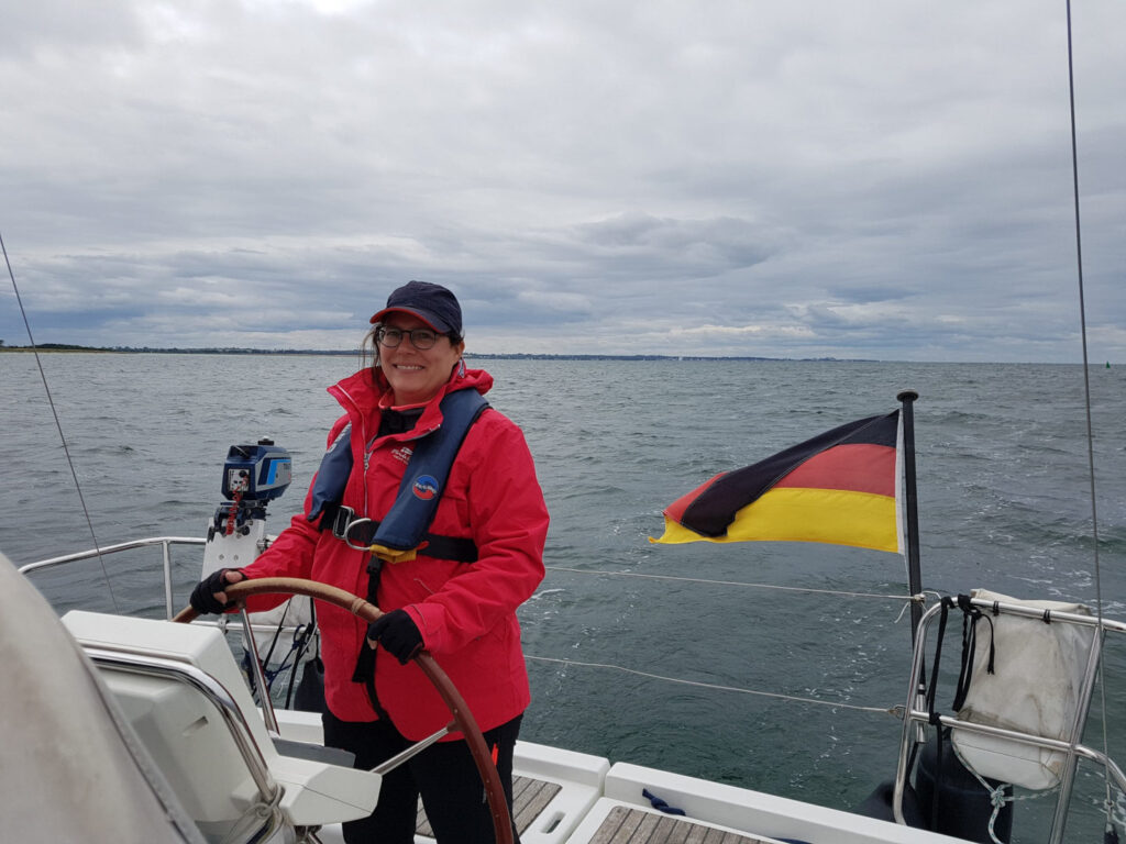 Korfu-Segeln Flottille 2022 Familie Döpp letztes Jahr auf der Ostsee mit Ölzeug