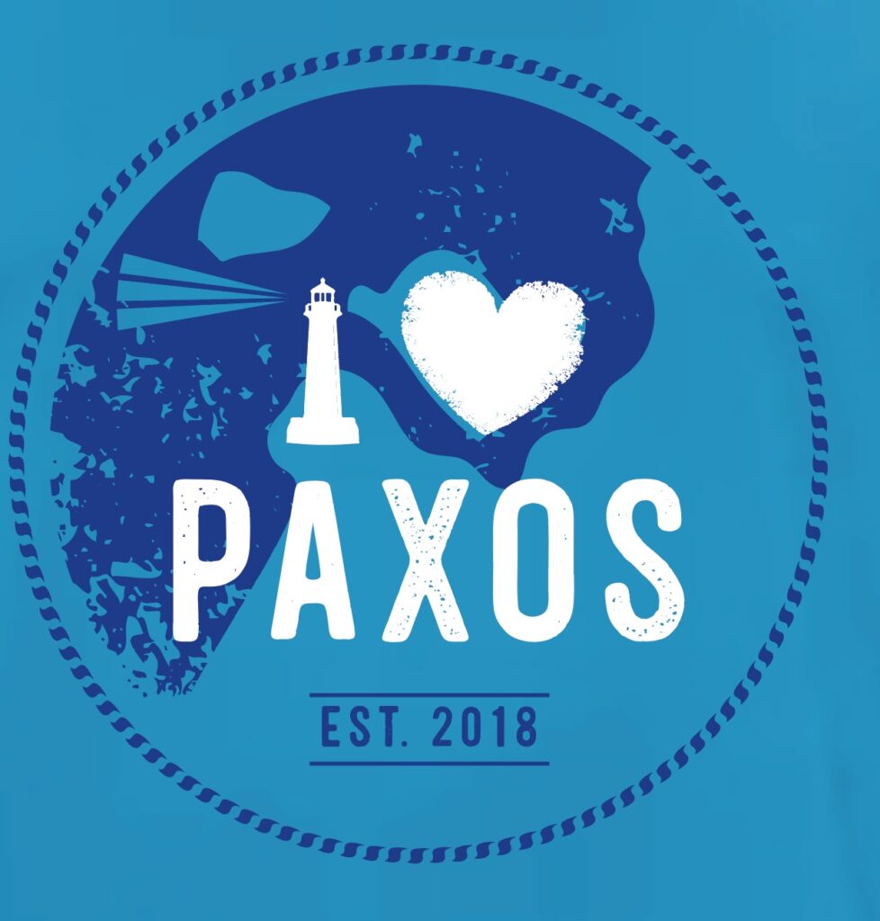 "I love Paxos" - das neue T-Shirt Design für die Saison 2022
