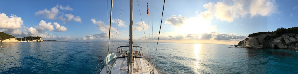 Skippertraining von Korfu Segeln vor Voutoumi
