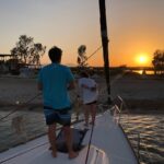Yoga Sailing Retreat with yoga spot sunset ormos valtou