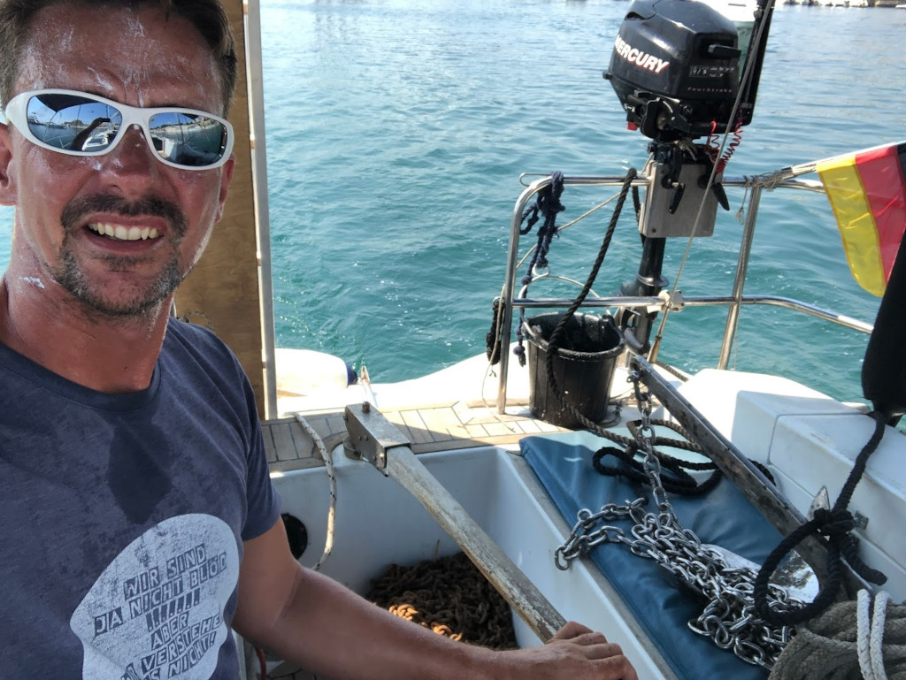Richtig Ankern in Griechenland beim Skippertraining mit dem Bruce Anker